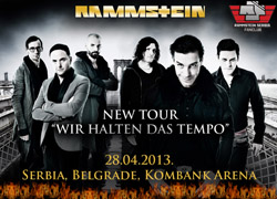 Rammstein - Beograd, Kombank Arena 20.04.2013